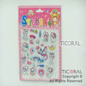 STICKER GATITA (14X19CM) HS5653-7 x 12